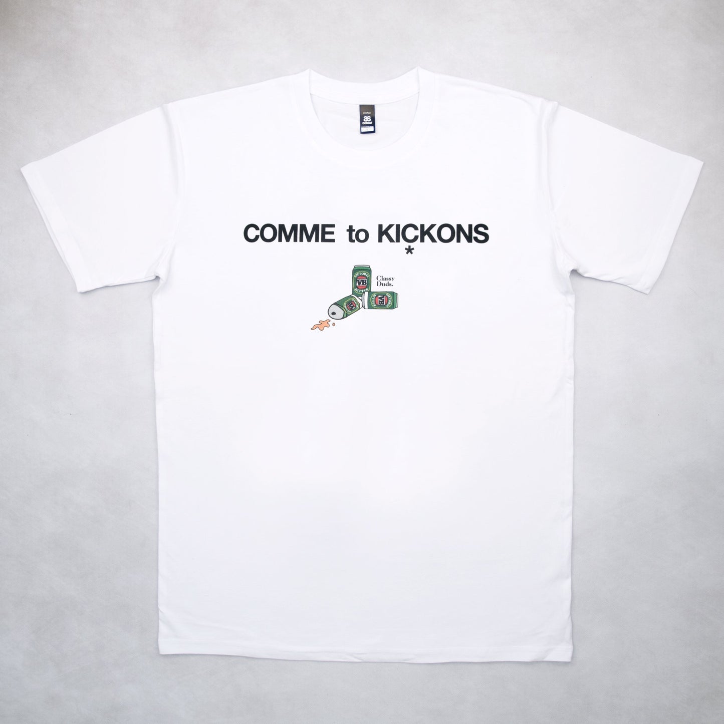 Classy Duds Short Sleeve T-Shirts Comme To Kickons Tee