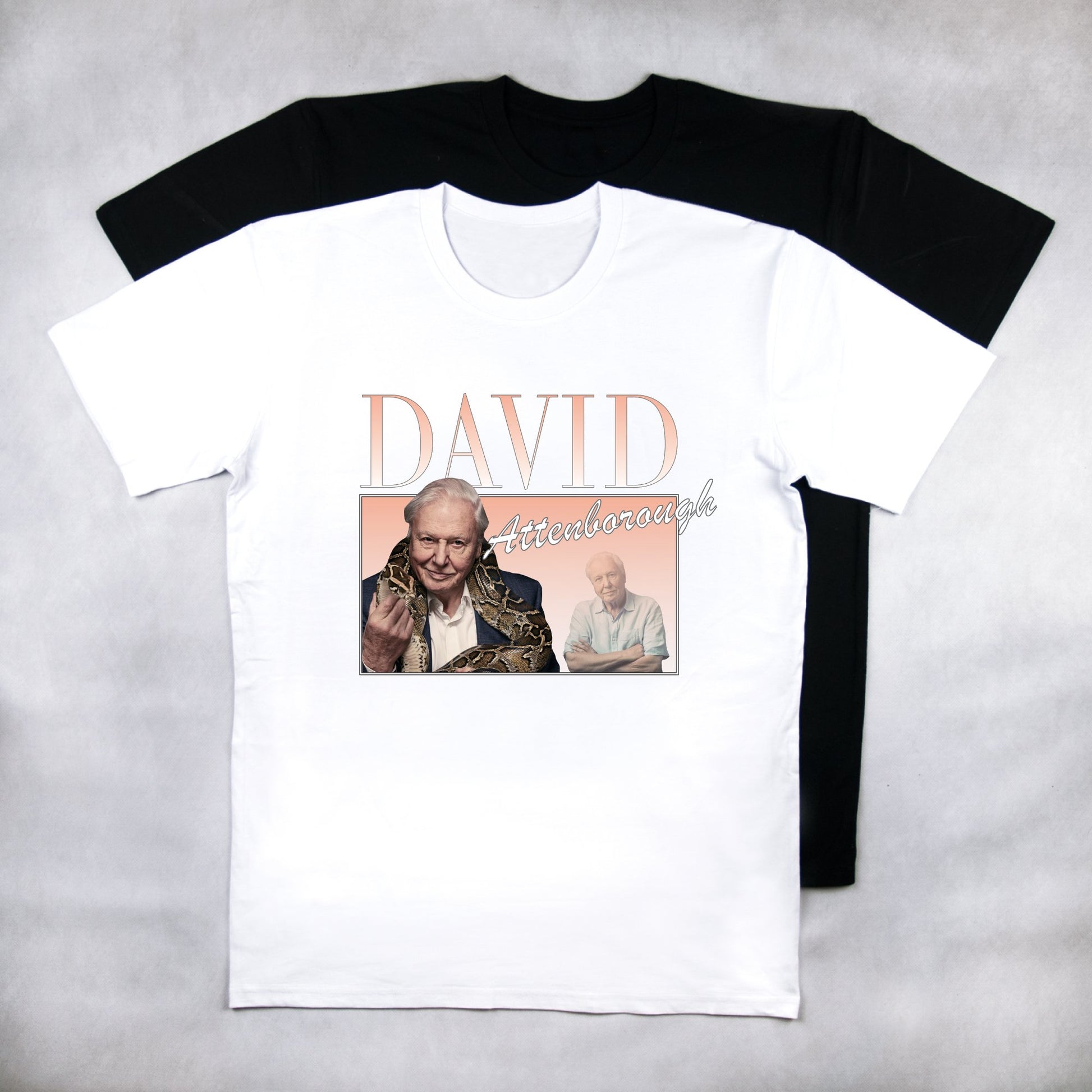 Classy Duds Short Sleeve T-Shirts David Attenborough Commemorative Classics Tee