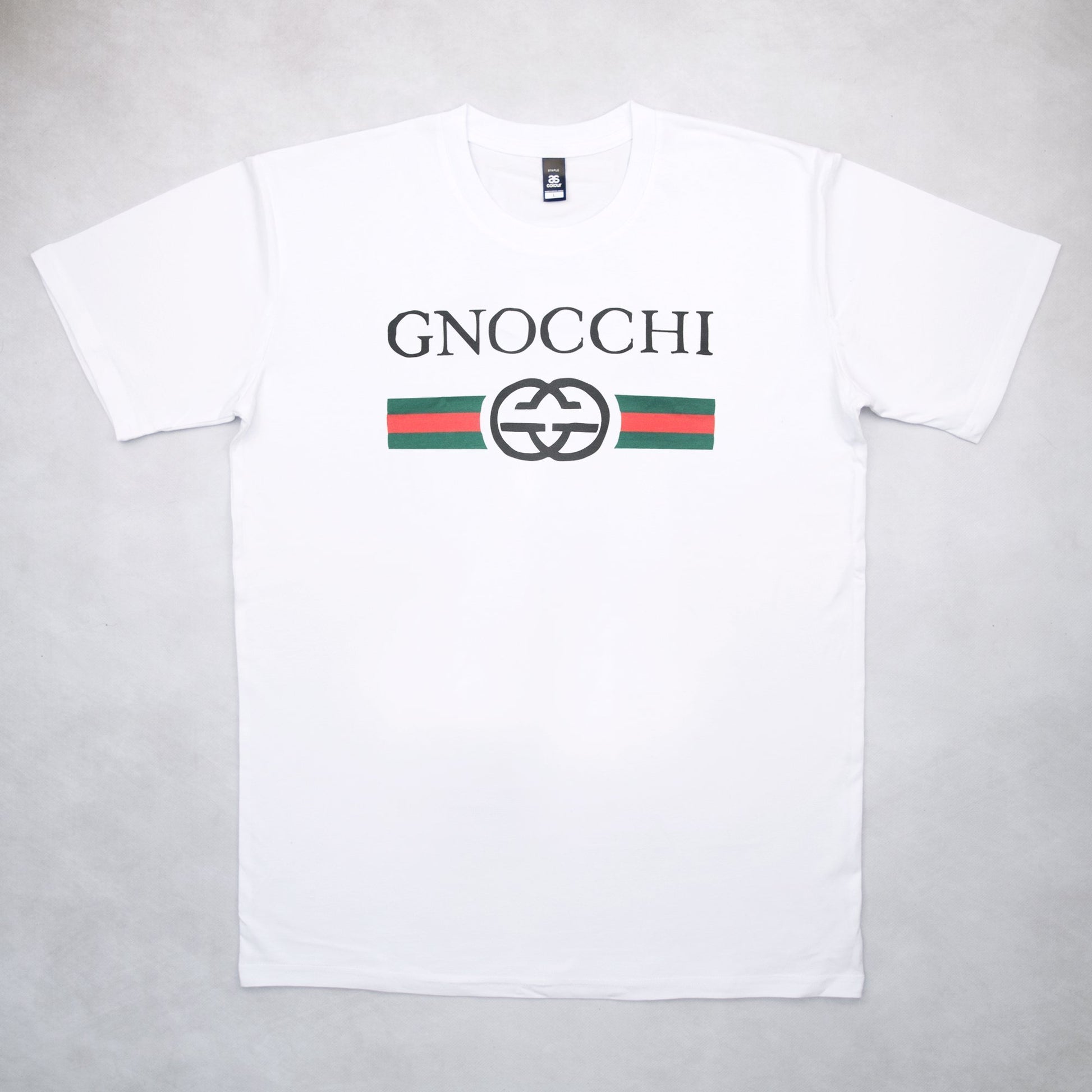 Classy Duds Short Sleeve T-Shirts Gnocchi Vintage White Tee