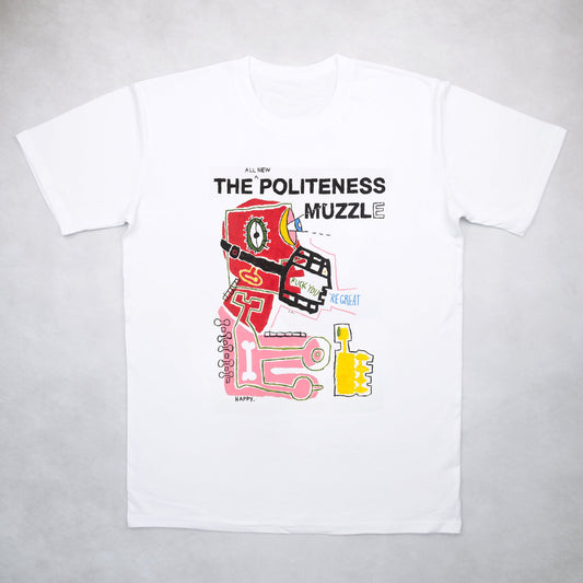 Classy Duds Short Sleeve T-Shirts Politeness Muzzle Tee by Happy Thrilmore