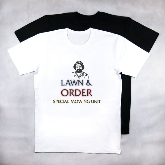 Classy Duds Short Sleeve T-Shirts S / Black / Standard Lawn & Order Tee