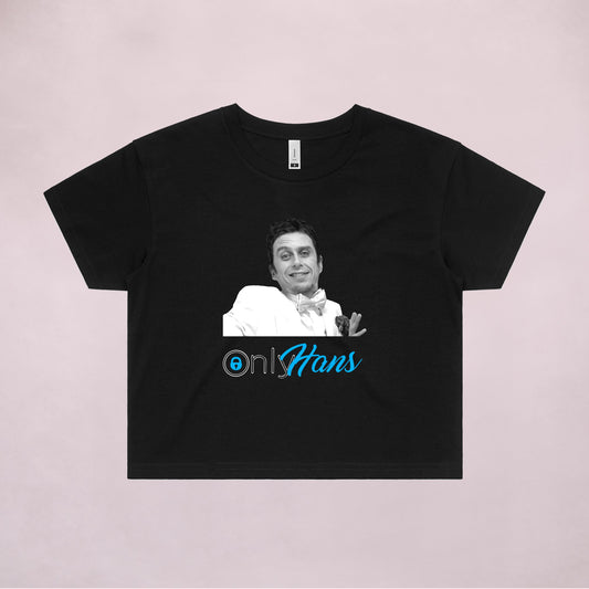 Ogo Merch Crop Tees Black / Extra Small Only Hans Crop Tee