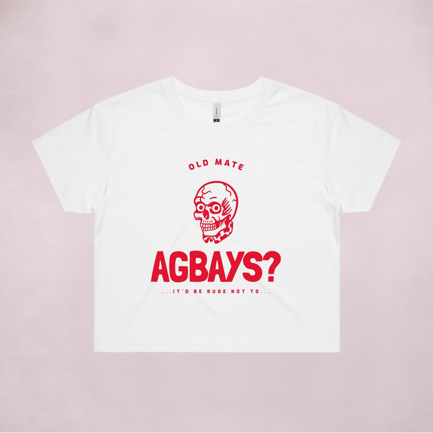 Ogo Merch Crop Tees White / Extra Small Agbays Crop Tee