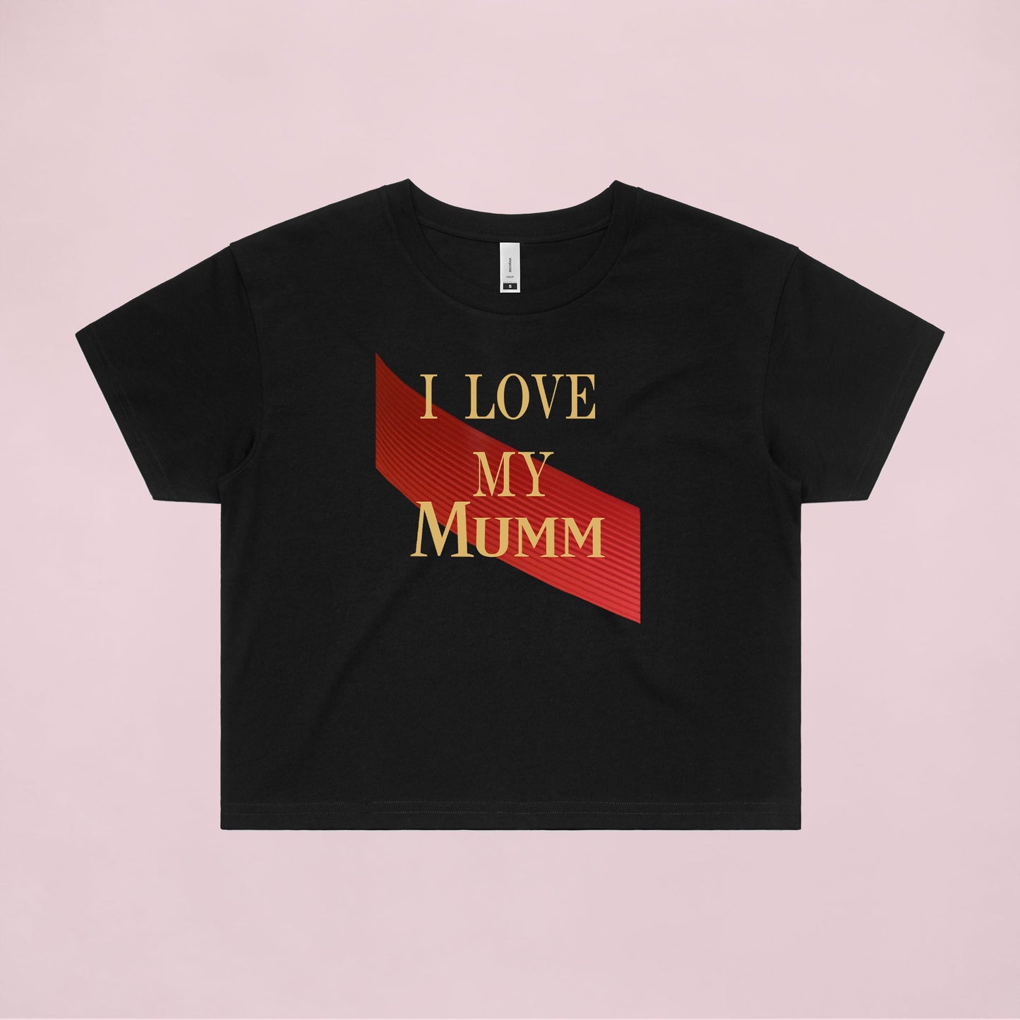 Ogo Merch Shirts & Tops Black / Extra Small I Love My Mumm Crop Tee
