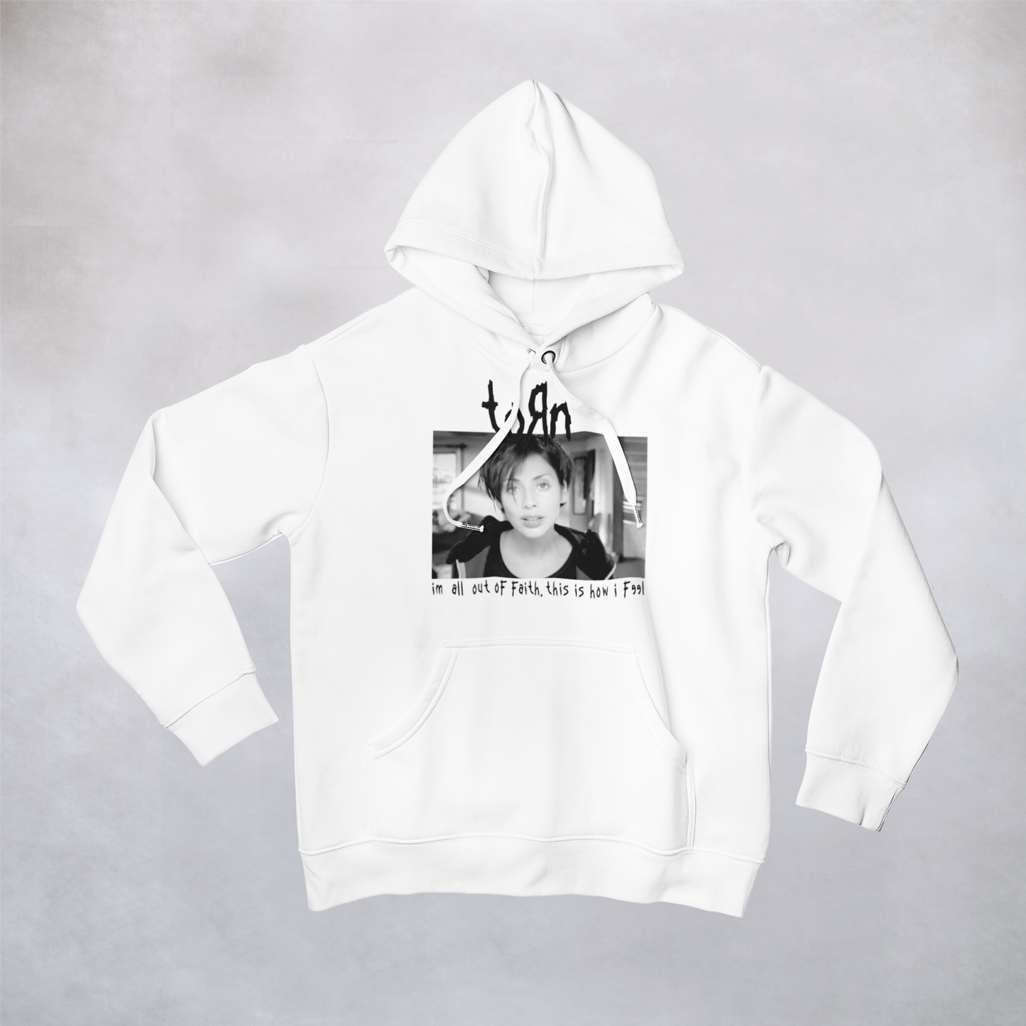 Ogo Merch White / Extra Small Torn Pocket Hoodie